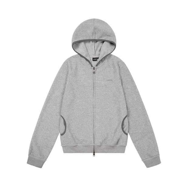  후드 집업 Incision Terry Zip-Up Hoodie