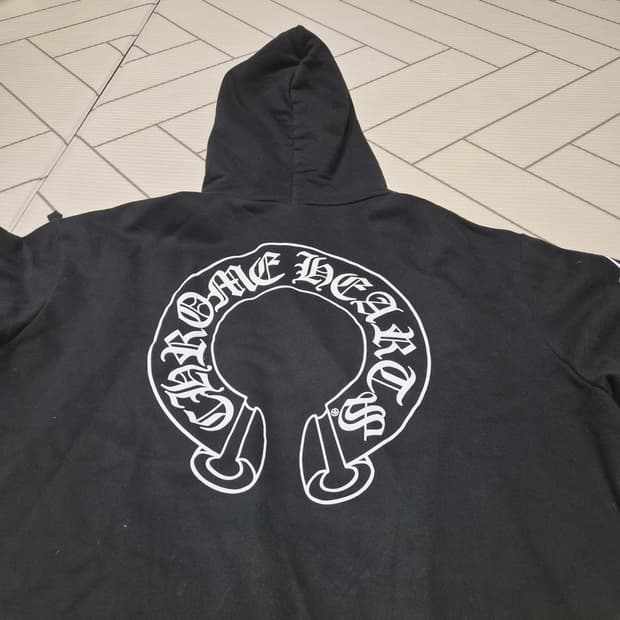 크롬하츠 후드티 홀스슈 플로랄 후드티 XL