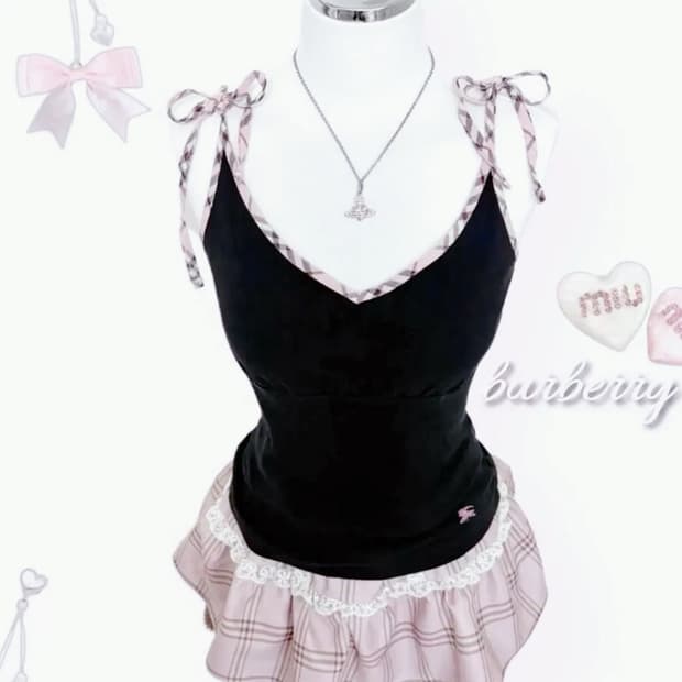 버버리 블랙핑크 나시