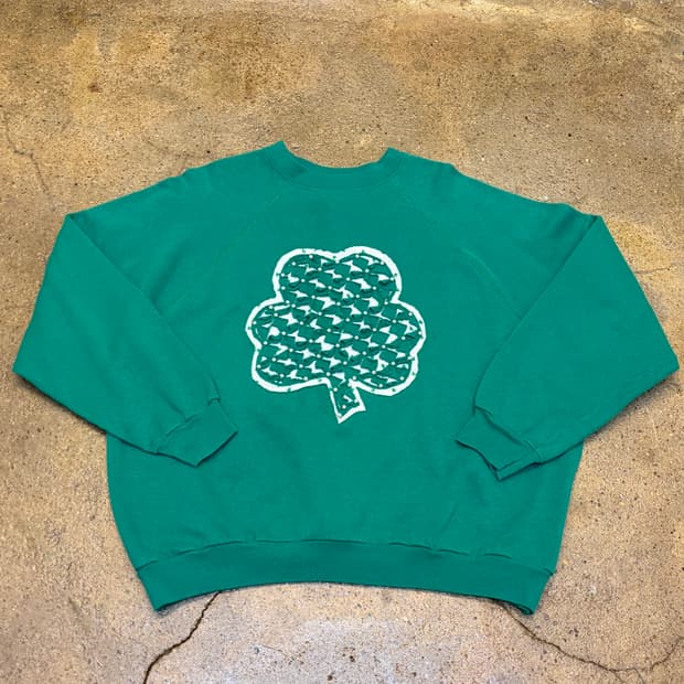 90s Made in USA 미국 빈티지 커스텀 클로버 맨투맨