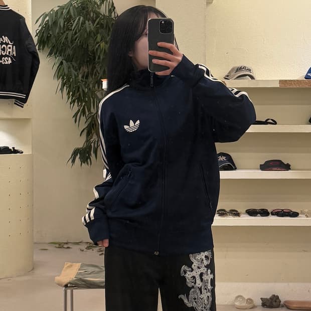 아디다스 오리지널 파이어버드 트랙탑 네이비 U221