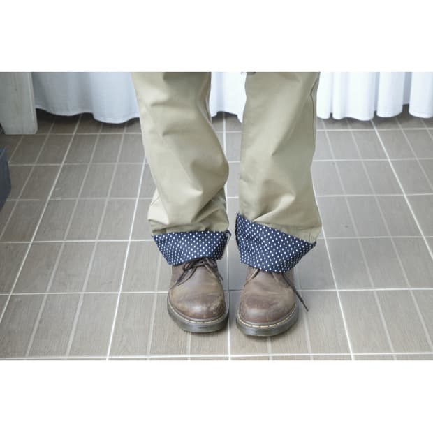 TK mixpiece beige dot pants