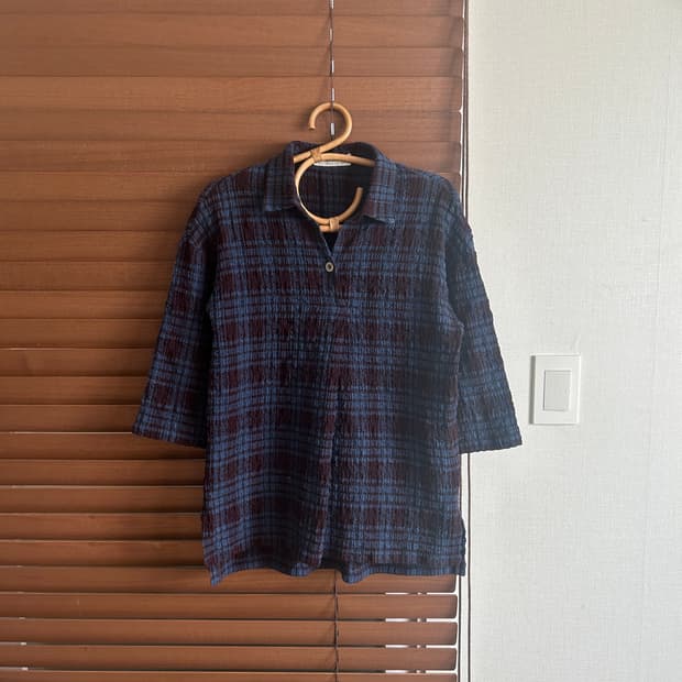Georges Rech Check pattern top