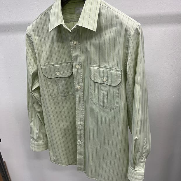 100) 프라다 메론 투포켓 셔츠 