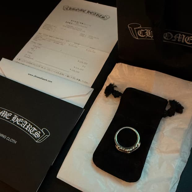 크롬하츠 베이비 플로럴 링 US 8.5