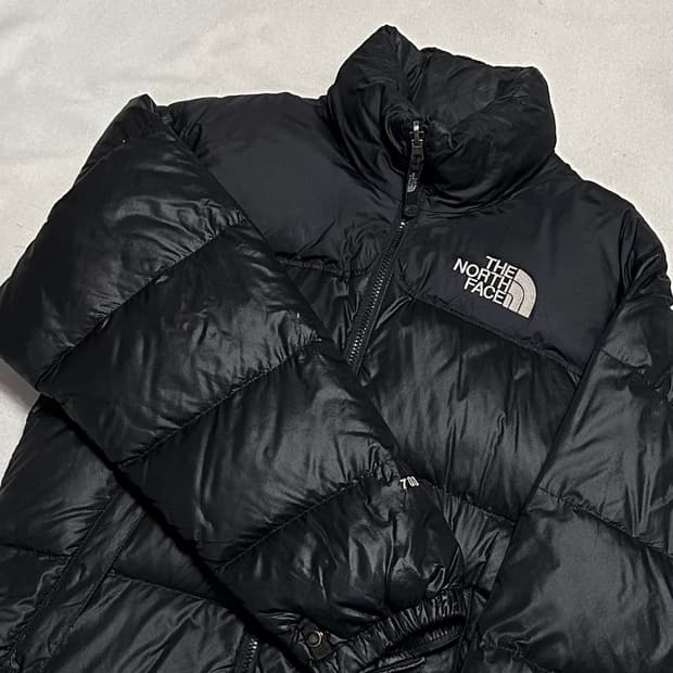 XS 노스페이스 눕시 700 구스다운 블랙 패딩