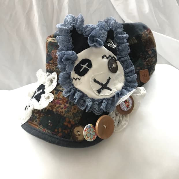 Custom🐾)Kitsch panda xX patchwork cap