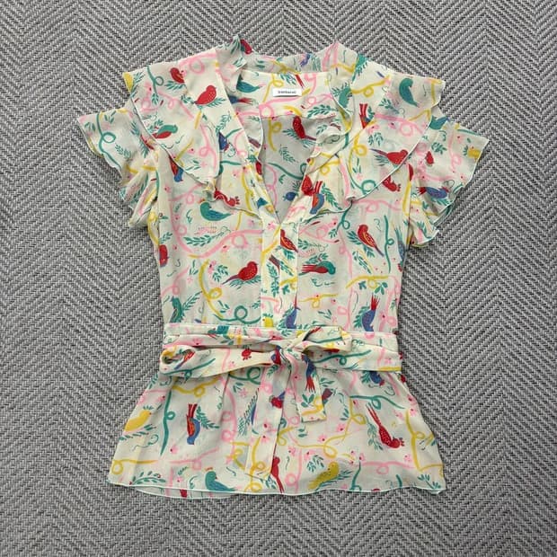 까사렐 플라워 블라우스 v2639