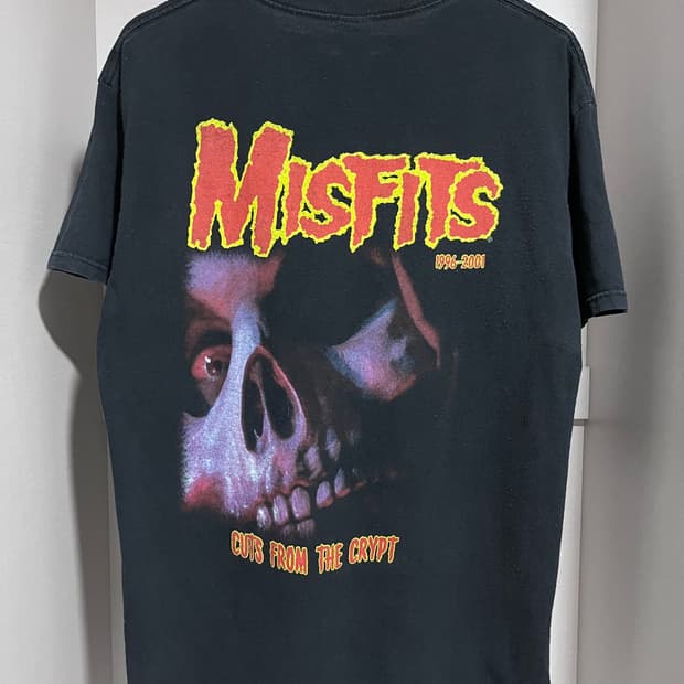 빈티지 00s 2001 Misfits Pushead 미스핏츠 밴드 티셔츠