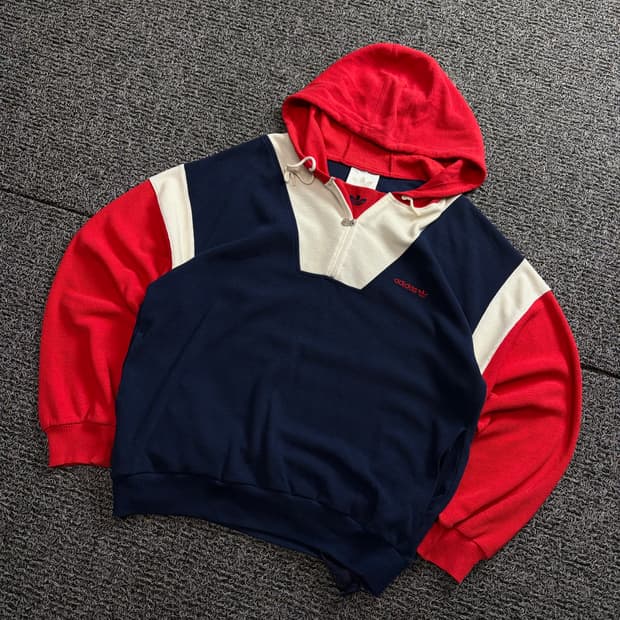 00s 아디다스 og 배색 박시핏 아노락 후드 1648