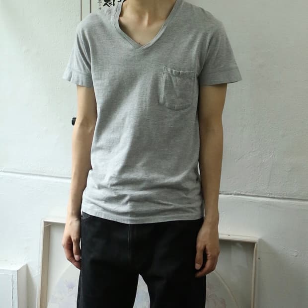 N.HOOLYWOOD 그레이 티셔츠 