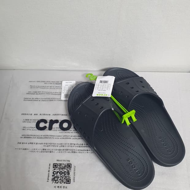 크록스 바야2 슬라이드 블랙 300mm 빅사이즈 새상품 슬리퍼