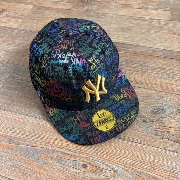 뉴에라 NY 스냅백 모자 빅사이즈 8 MLB 패턴 클럽