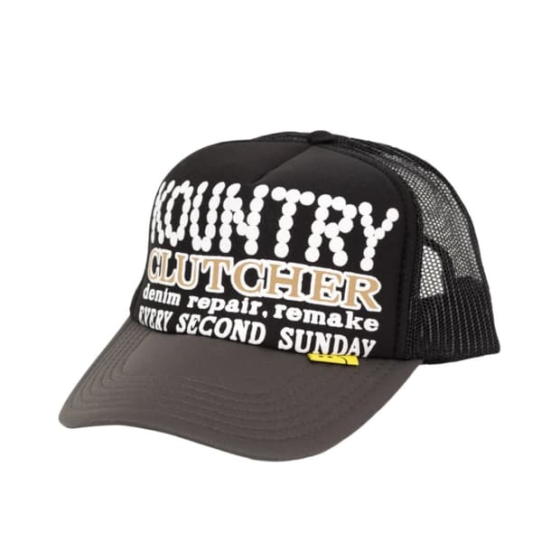 [OS] 캐피탈 컨트리 펄 크러쳐 트러커 캡 블랙 그레이