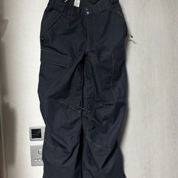 노스페이스 스노우보드복 스키복 청재질의 밴드형 바지