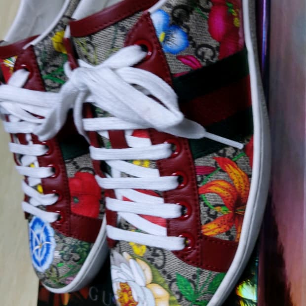 구찌 한정판 스니커즈 36