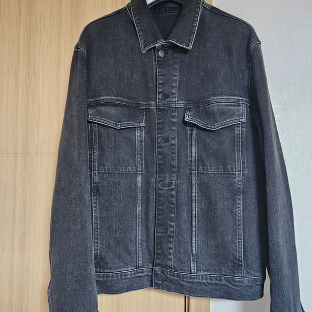띠어리 흑청자켓(블랙 데님 자켓, L, 100)
