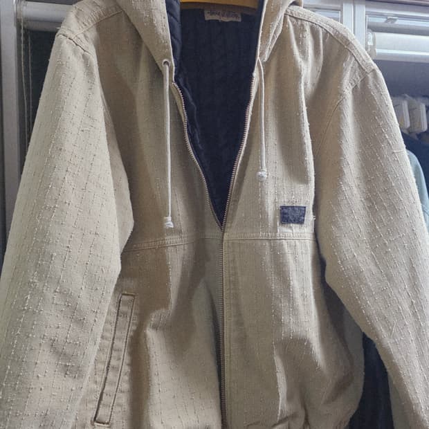 스투시 퀄팅 후드 집업