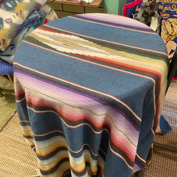 Vintage Mexican Serape Blanket / 멕시칸 사라페