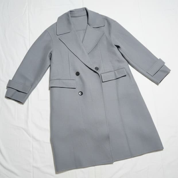 준지 오버핏 그레이 코트 48사이즈