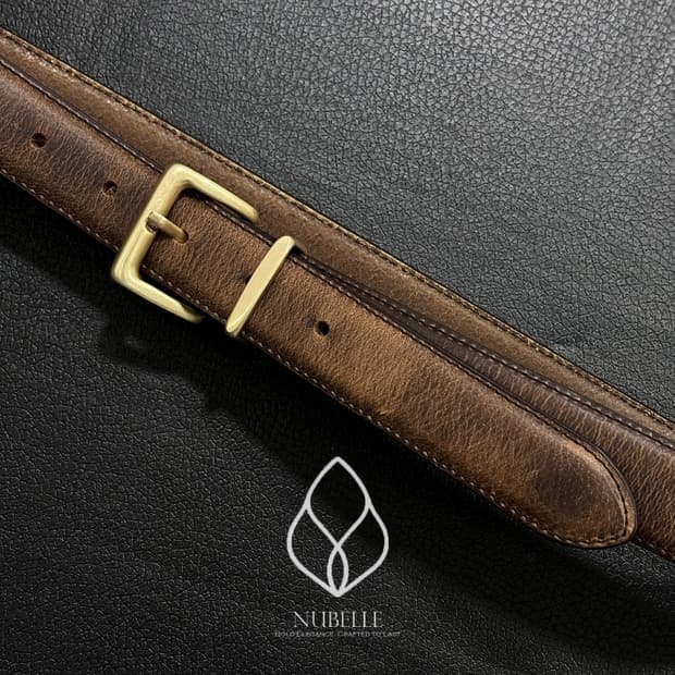 🌗 Vintage leather belt / 이태리 빈티지 가죽 벨트