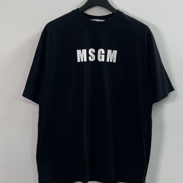 MSGM 프린팅 아치로고 반팔티 (on.494)