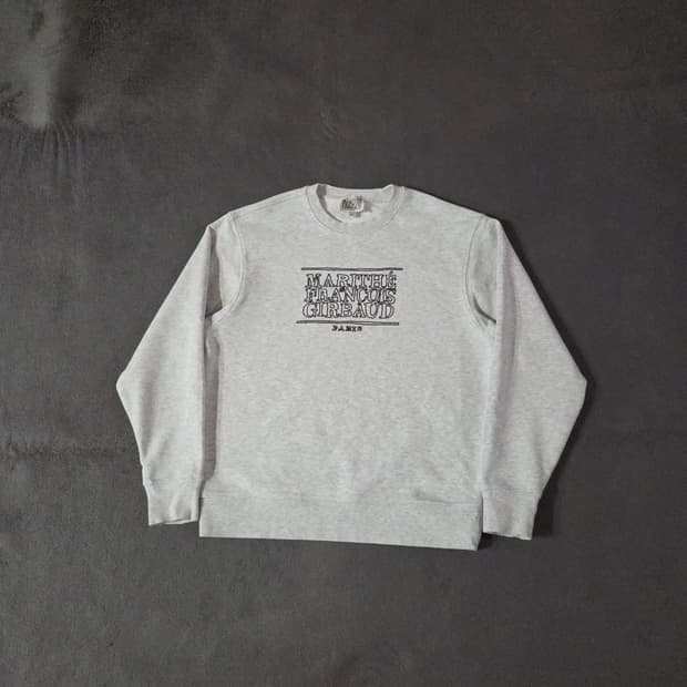 새상품 마리떼프랑소와저버 두들 클래식 로고 스웻셔츠 맨투맨 S 오트밀