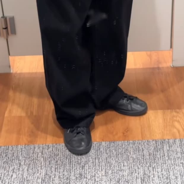 유니클로 와이드핏 컬러진 34