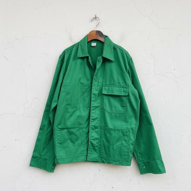 Vintage Grass Green Work Jacket