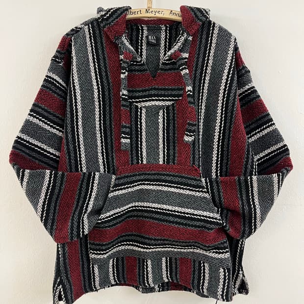 멕시칸 러그 후드 풀오버