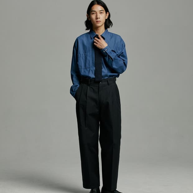 어나더 오피스 CRAFT KNIT-TIE Dark navy