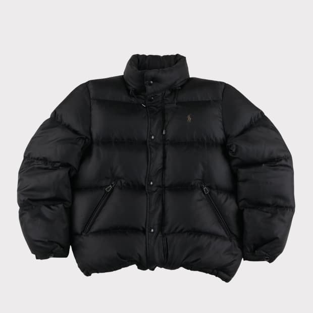 [M] 폴로 랄프로렌 블랙 푸퍼 구스다운 패딩