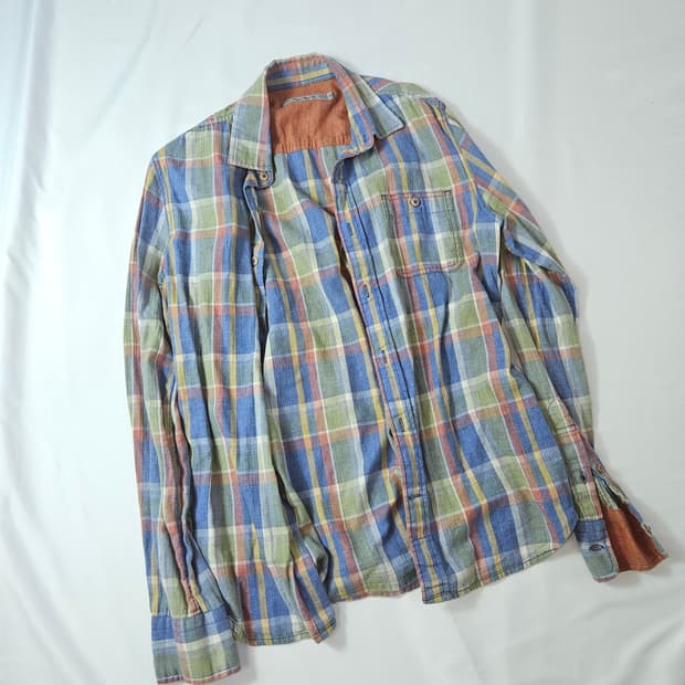 series 시리즈 체크 코튼 셔츠 빈티지 아메카지 95