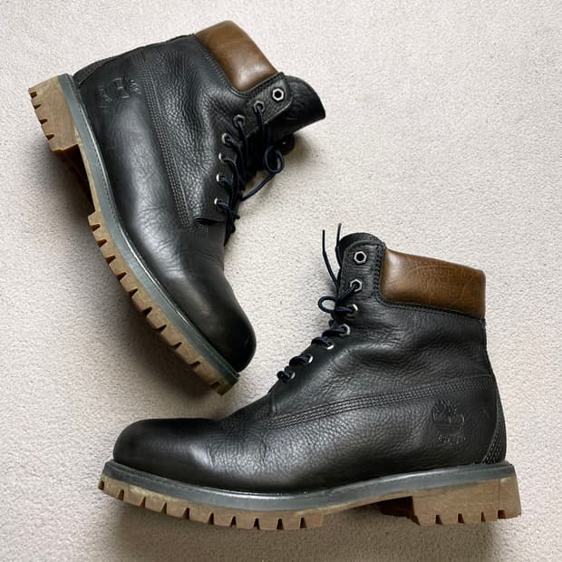 [10] 팀버랜드 6인치 부츠 레더 블랙 -280-285