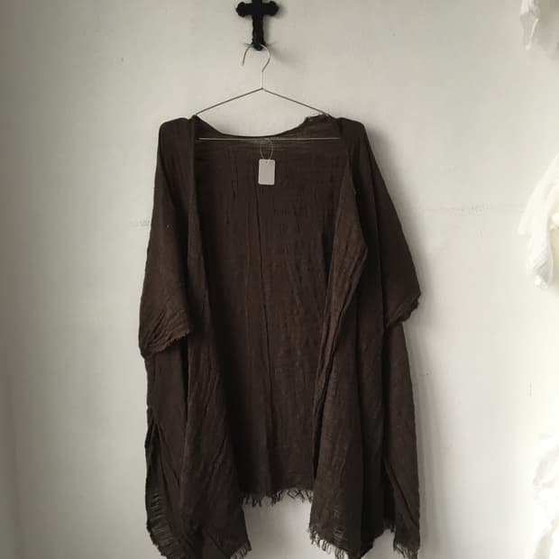 Grunge mood open cardigan