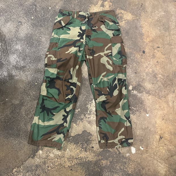 빈티지 80s 미군 m65 우드랜드 필드팬츠 