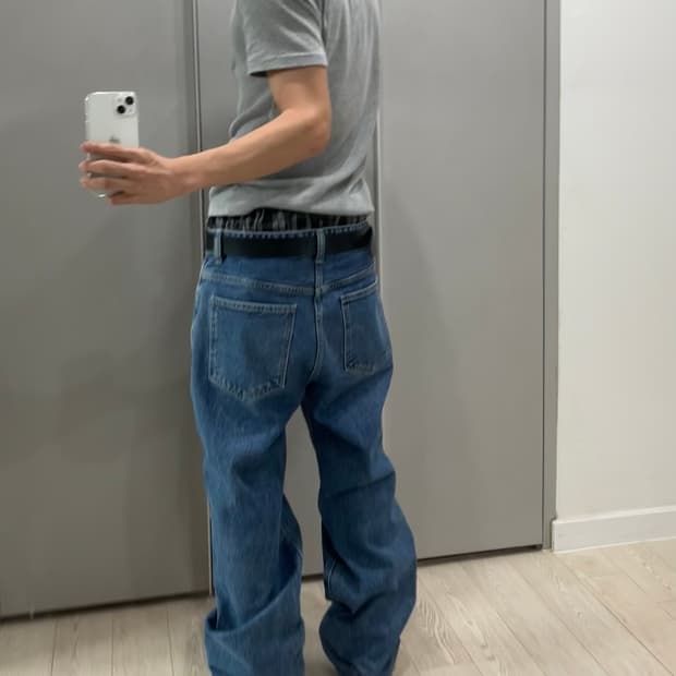 PLAC Wide Straight Wash Denim Pants
