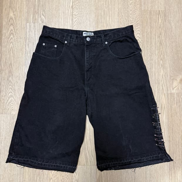 90s 미제 guess usa 배기 데님쇼츠 33 커스텀