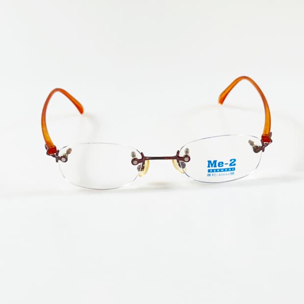 90s 홍콩제 ME-2 무테 오벌 프레임 빈티지 안경