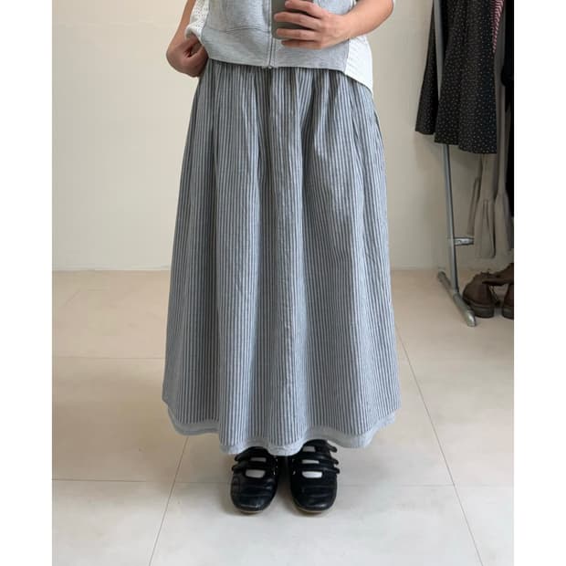 빈티지 리버서블 스커트