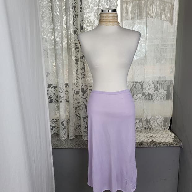 B급 빈티지 라벤더 슬립  스커트