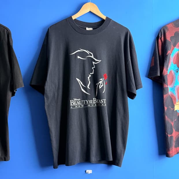 (XL) 90s 미녀와 야수 빈티지 티셔츠