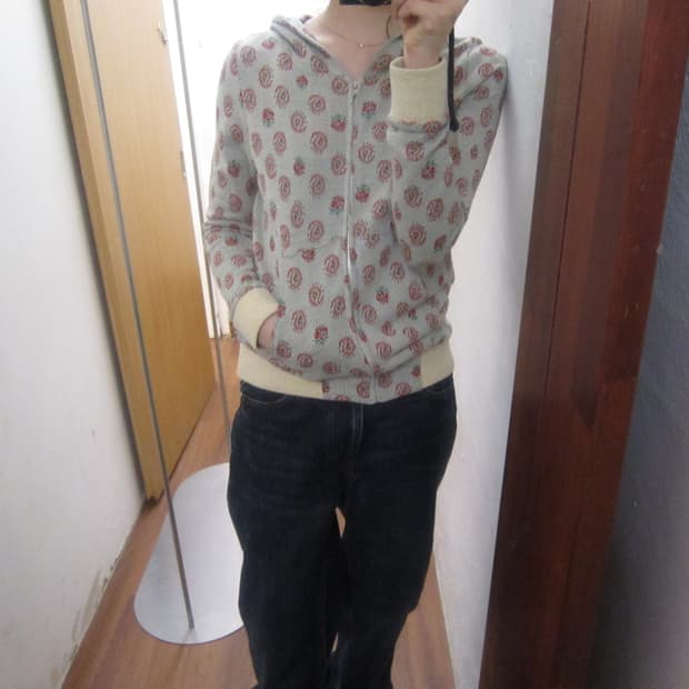 빈티지 후드집업