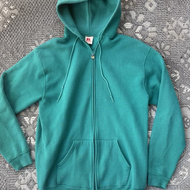  러셀 애슬레틱 빈티지 후드 집업