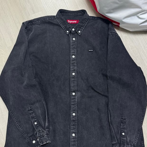 [xl] 슈프림 스몰로고 데님 셔츠