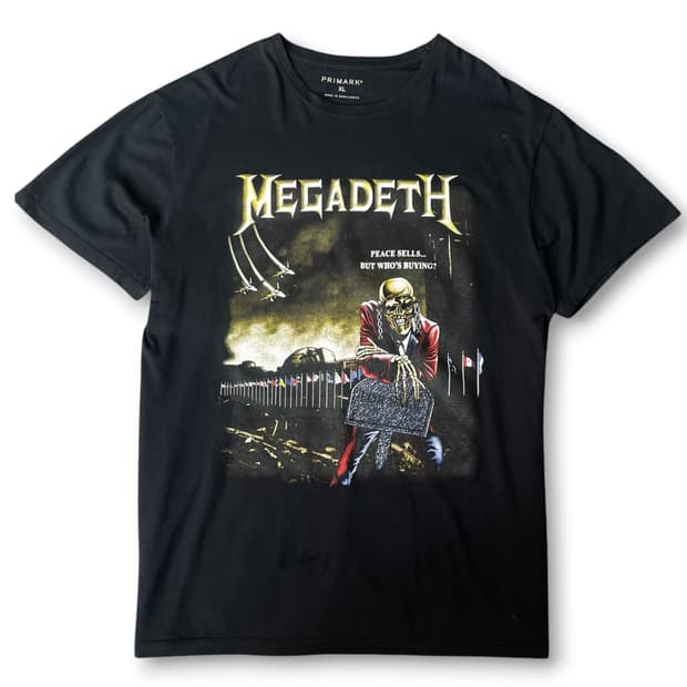 프라이막 메가데스 락티셔츠 XL