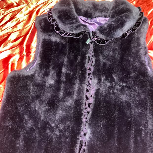 퍼플 레이스 빈티지 퍼조끼