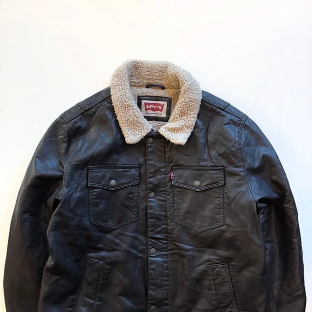 리바이스 레더 셰르파자켓