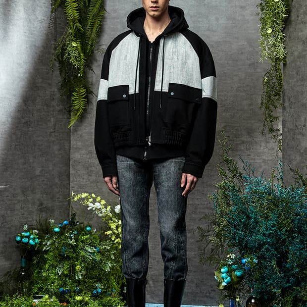 엘무드 빅 볼 오버사이즈 데님 점퍼 블랙 46사이즈