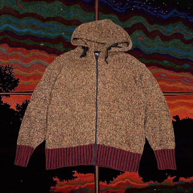 빈티지 마르니유니클로 후드 니트 집업 가디건